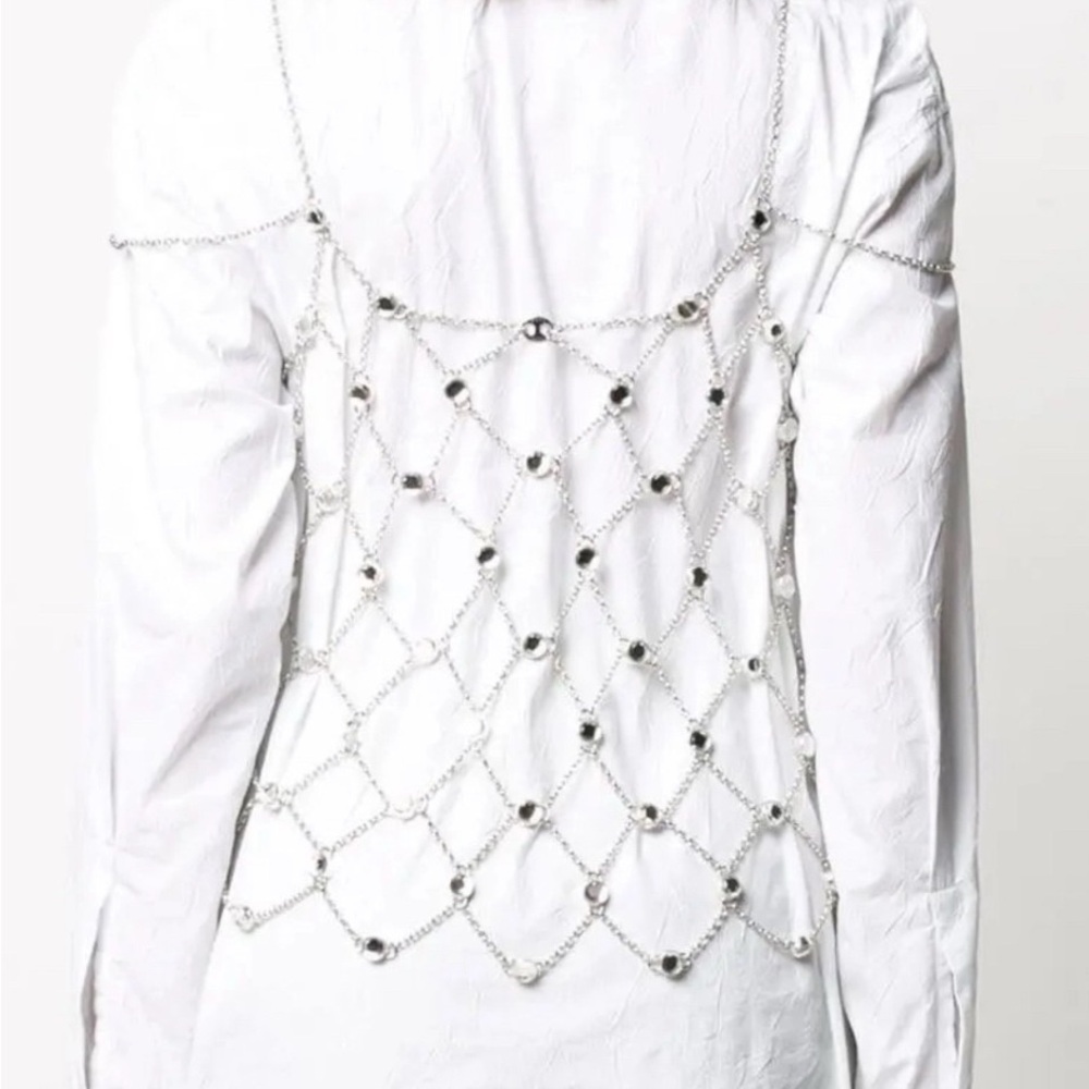 Silver Chain crystals Paco Rabanne